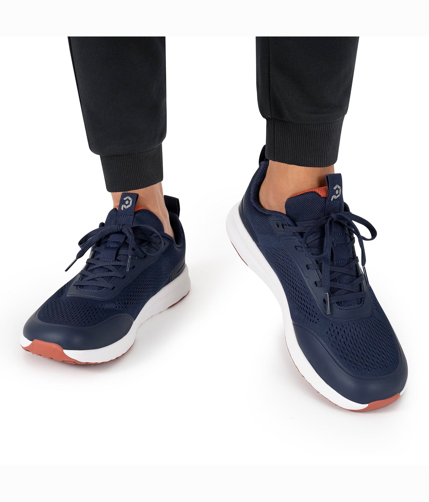 FEFELUIS Men's Zero Drop Running Shoes - Wide Toe Box Athletic Walking Sneakers Navy Size 14