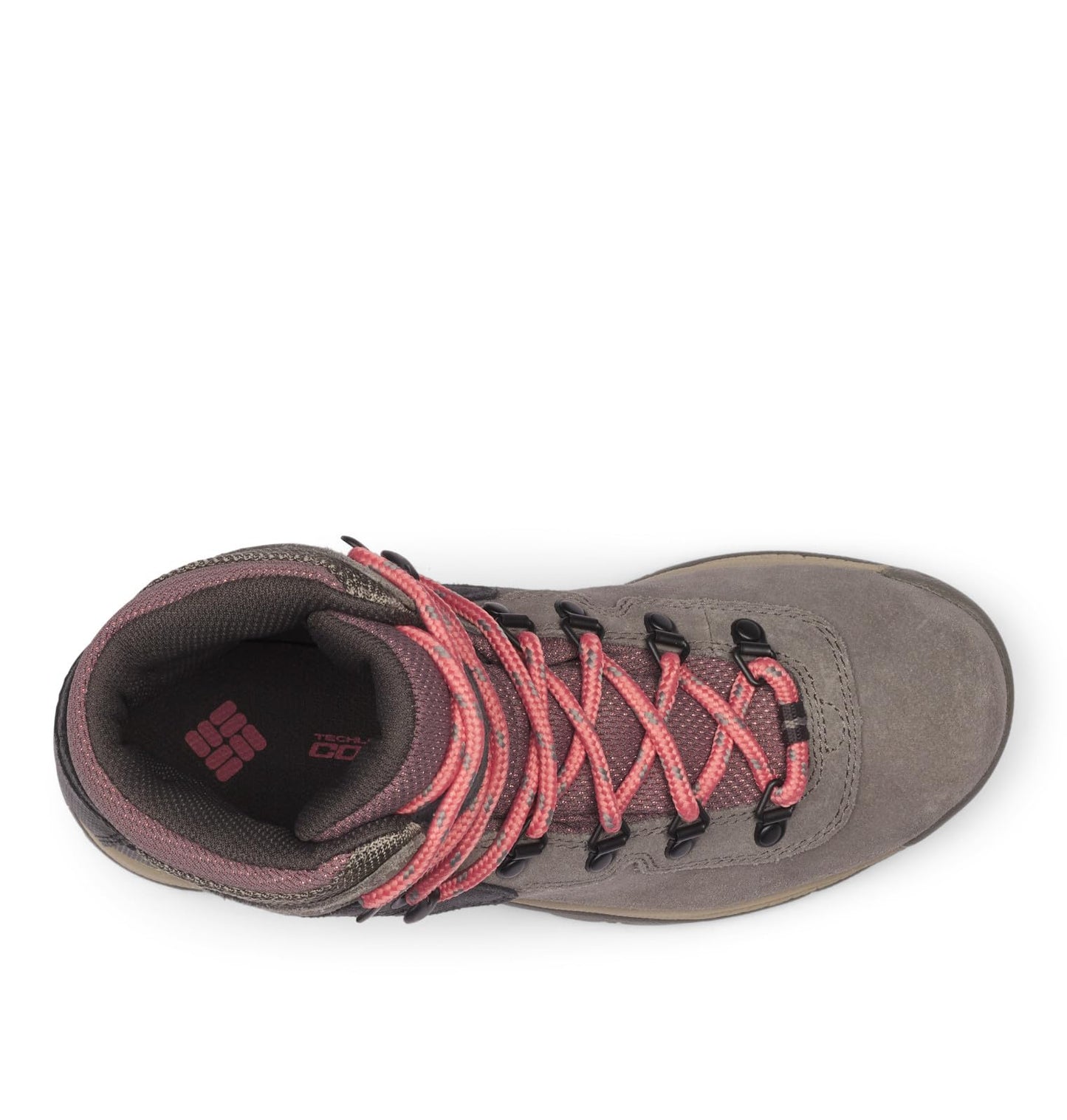 Columbia Womens Newton Ridge Plus Waterproof Amped, Stratus/Canyon Rose, 7.5 Wide