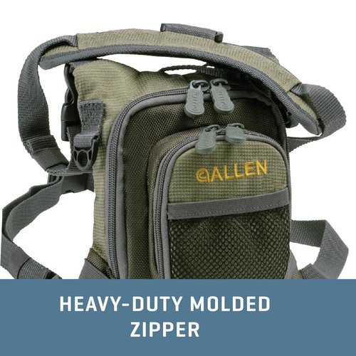 Allen Company Bear Creek Micro Fly Fishing Chest Pack, Fits 2 Medium Tackle/Fly Boxes, Green