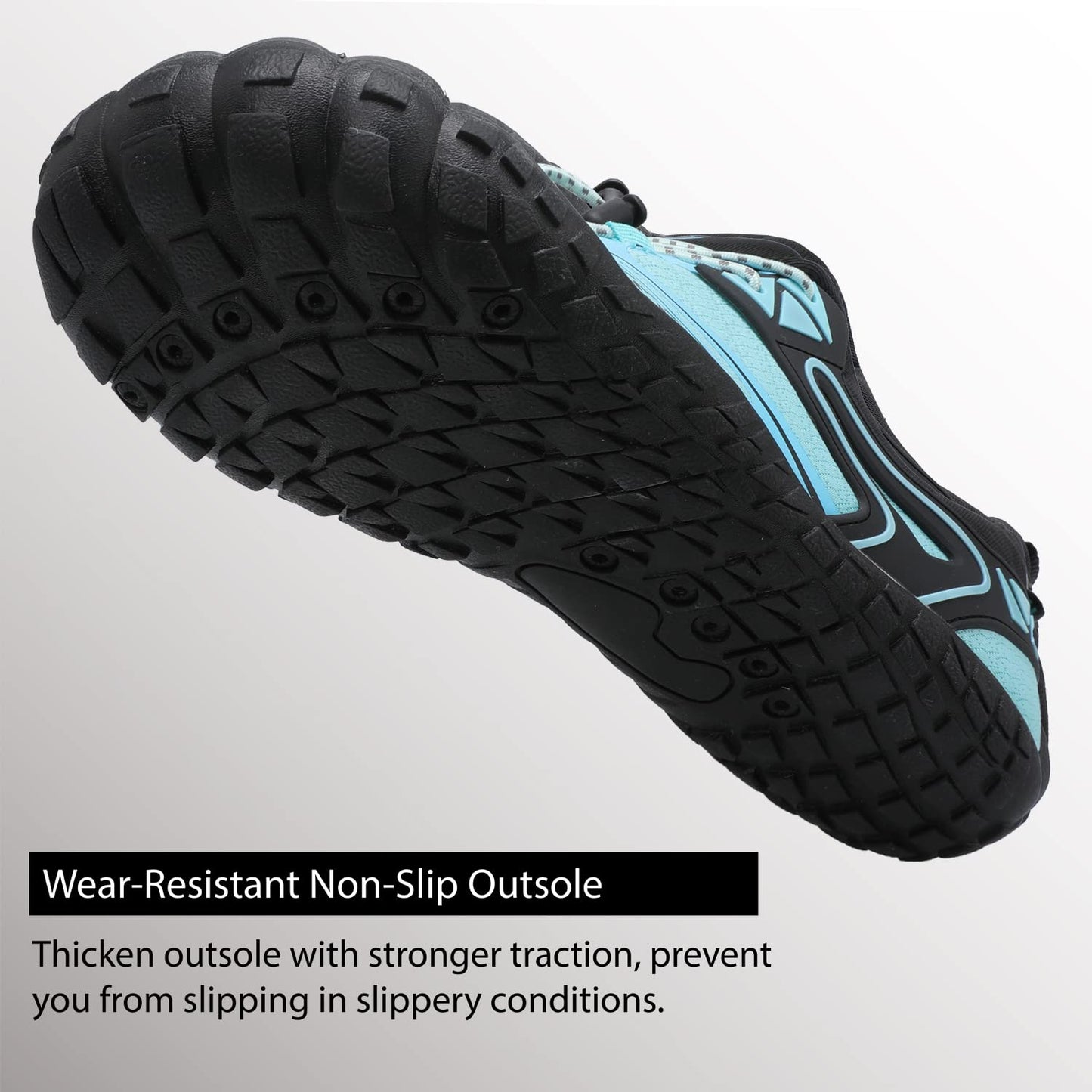L-RUN Womens Mens Swimming Shoes Athletic Pool Shoes Blue M US (Women 10, Men 8.5)=EU41