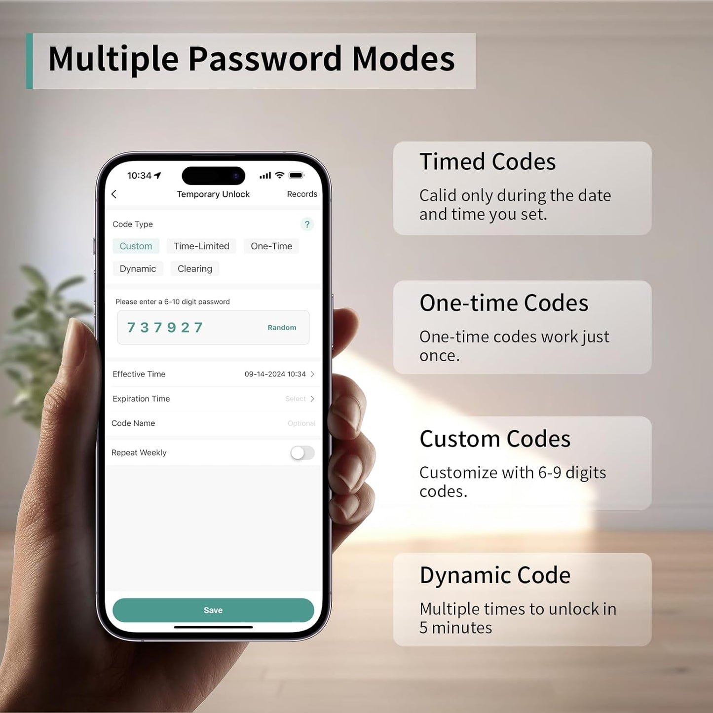 Smart Fingerprint Door Lock with Keypad - Keyless Entry Lock for Home & Office