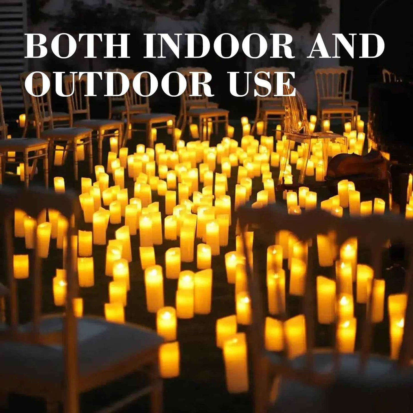24-Pack Remote Control LED Flameless Candles - 3D Flame Timer Candles for Home, Weddings & Holidays