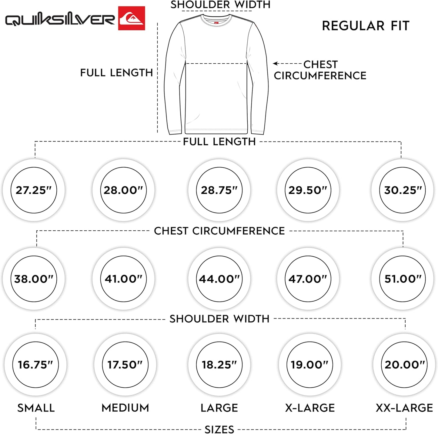 Quiksilver Men's Long Sleeve Rash Guard Shirt - UPF 50 Sun Protection | Regular Fit (S-XXL)