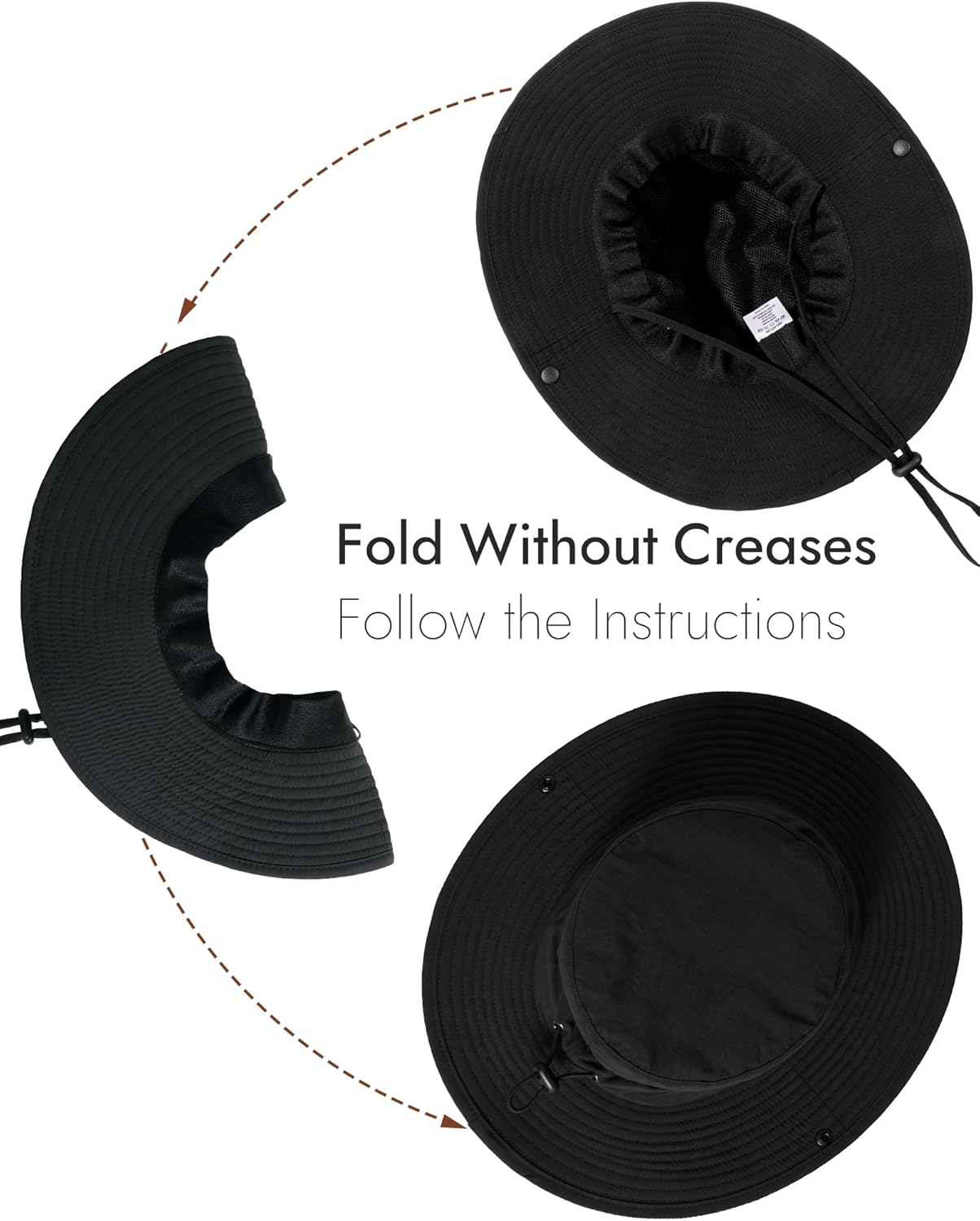 Skiennix Wide Brim Sun Hat - Waterproof & Foldable Outdoor Bucket Hat for Fishing, Hiking, Beach