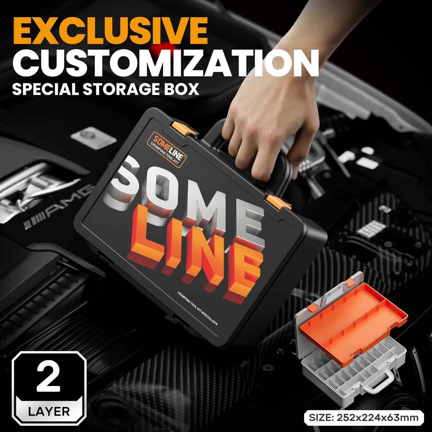 Heat Shrink Connector Crimp Tool Kit - 48 Sizes (22-10 AWG) Marine Grade Wire Connectors & Pliers