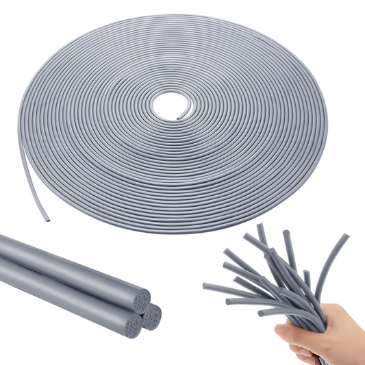 Frienda Backer Rod Foam Rubber Caulk Saver Concrete Expansion Joint Filler Weather Strip Seal for Gaps and Joints (Grey,1/8 Inch X 50 ft)