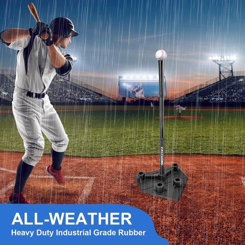 Eastgoing Heavy Duty Baseball Batting Tee - Adjustable 5-Position Design for All Ages | Portable Softball Hitting Tee