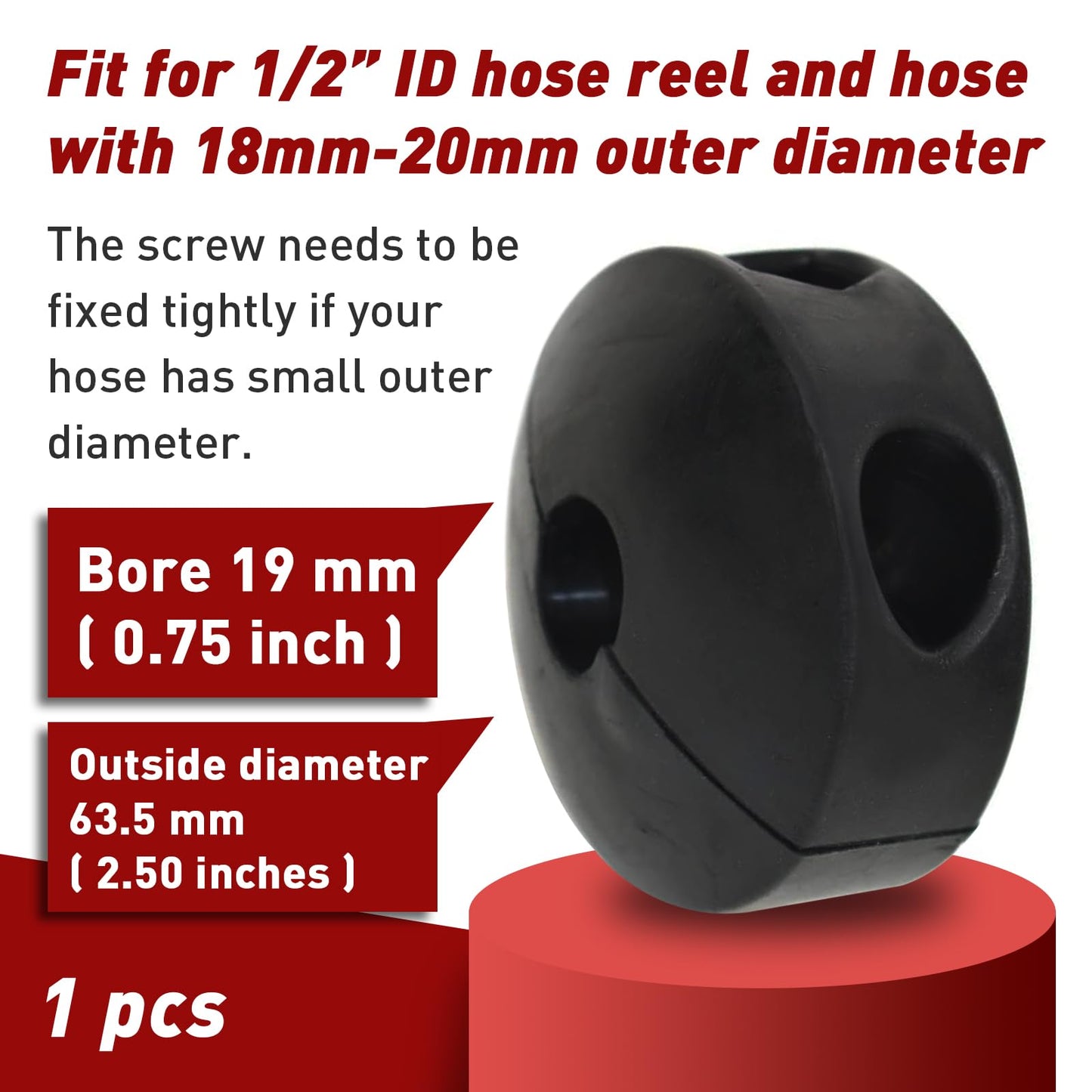 FixlyFido Ball Stopper for Air Hose Reels - Compatible with 1/2 Inch Air Hoses - Prevents Tangling and Damage