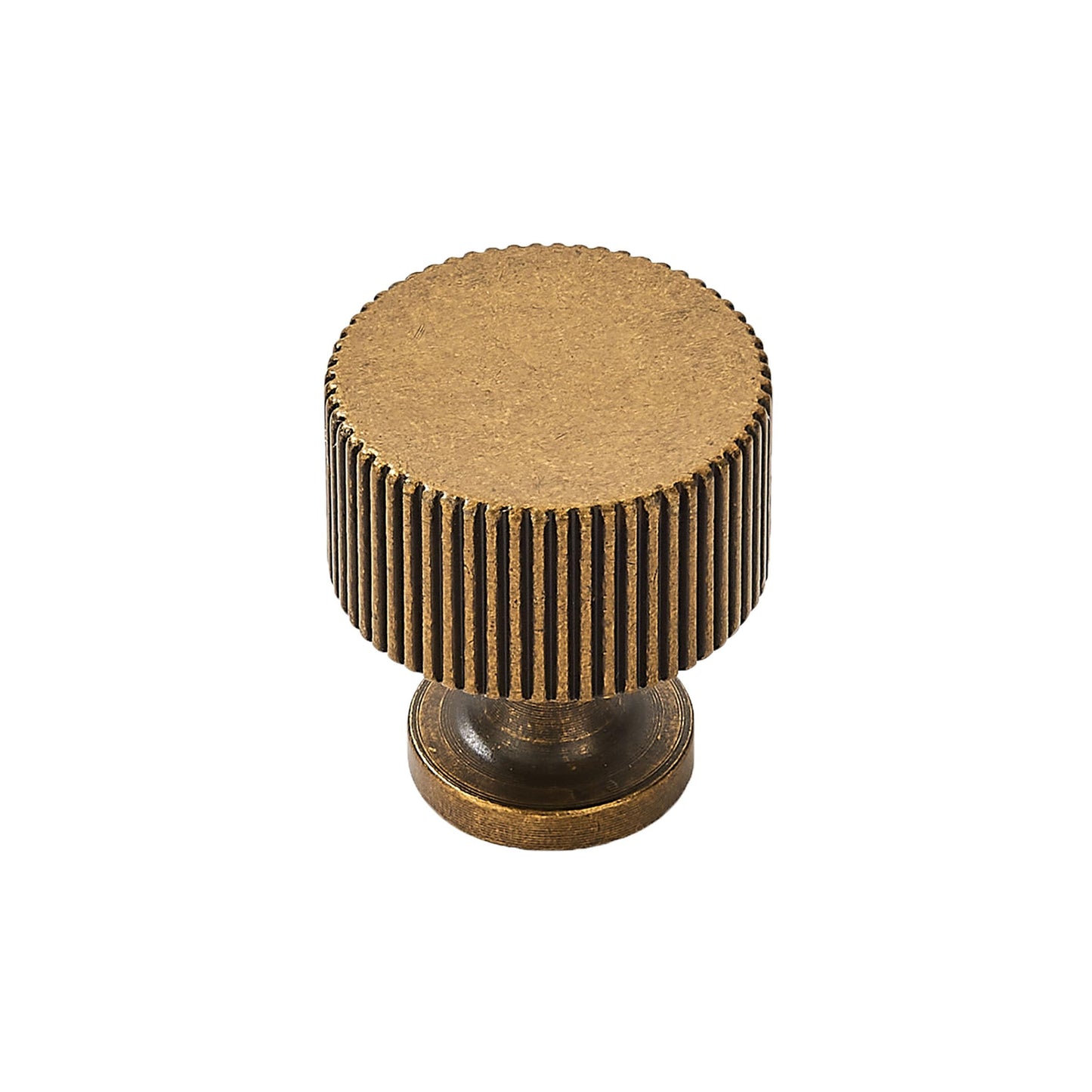 khtumeware 10 Pack Solid Antique Brass Cabinet Knobs 1 Inch Single Hole Vintage Brass Cabinet Pulls Round Kitchen Cabinet Knobs Drawer Knobs