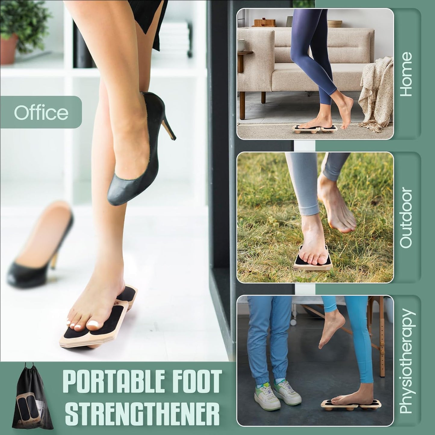 Skiennix Ankle Strengthener - 3 Adjustable Levels for Injury Rehabilitation | Foot Trainer for All Ages