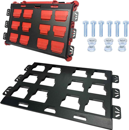 Milwaukee Packout Wall Mounting Plate - Heavy-Duty Metal Base for Toolboxes, Full Width