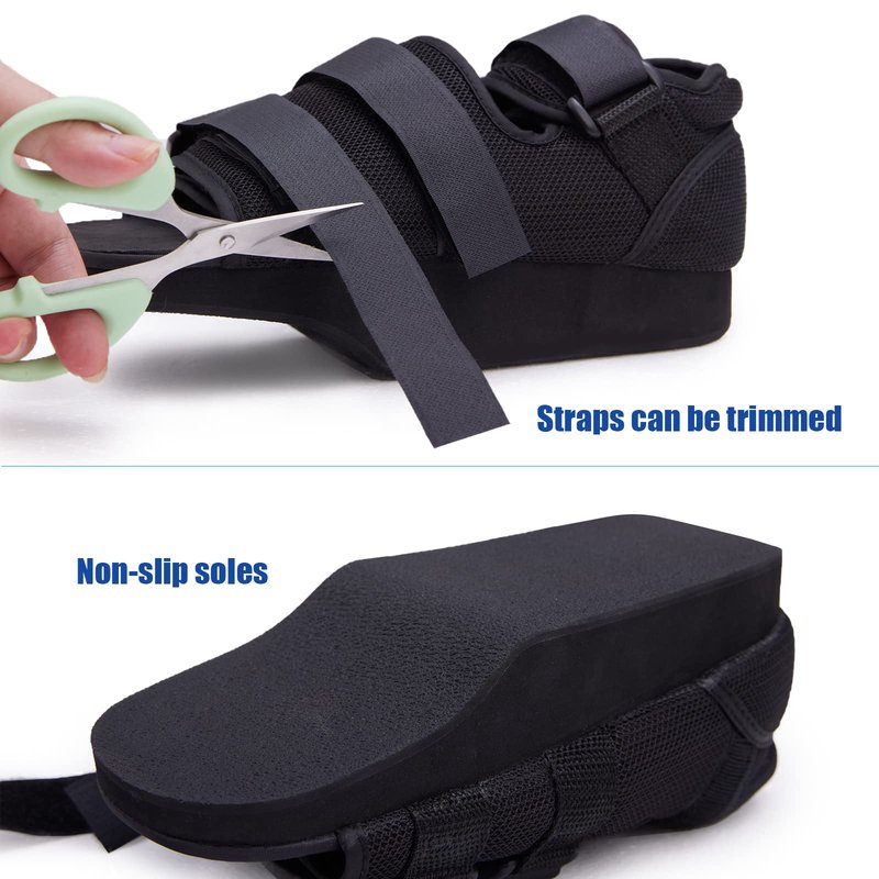 GHORTHOUD Offloading Post Op Shoe Forefoot Foot Shoes for Broken Toe Surgery Non Weight Bearing Medical Shoes for Men and Women (X-Large)