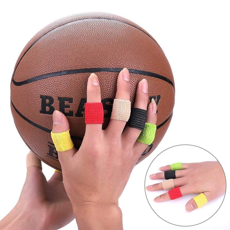 BISIBITA2 Self Adhesive Bandage Rolls Grip Cover Sensi Wrap Tape for Sports,Wrist,Ankle,Pets 5-Yards 24pcs (1 inch, Black)