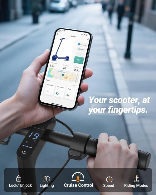 Electric Scooter | 350W-500W Motor, 9-22 MPH Speed, 10-41 Miles Range, Dual Suspension & Braking