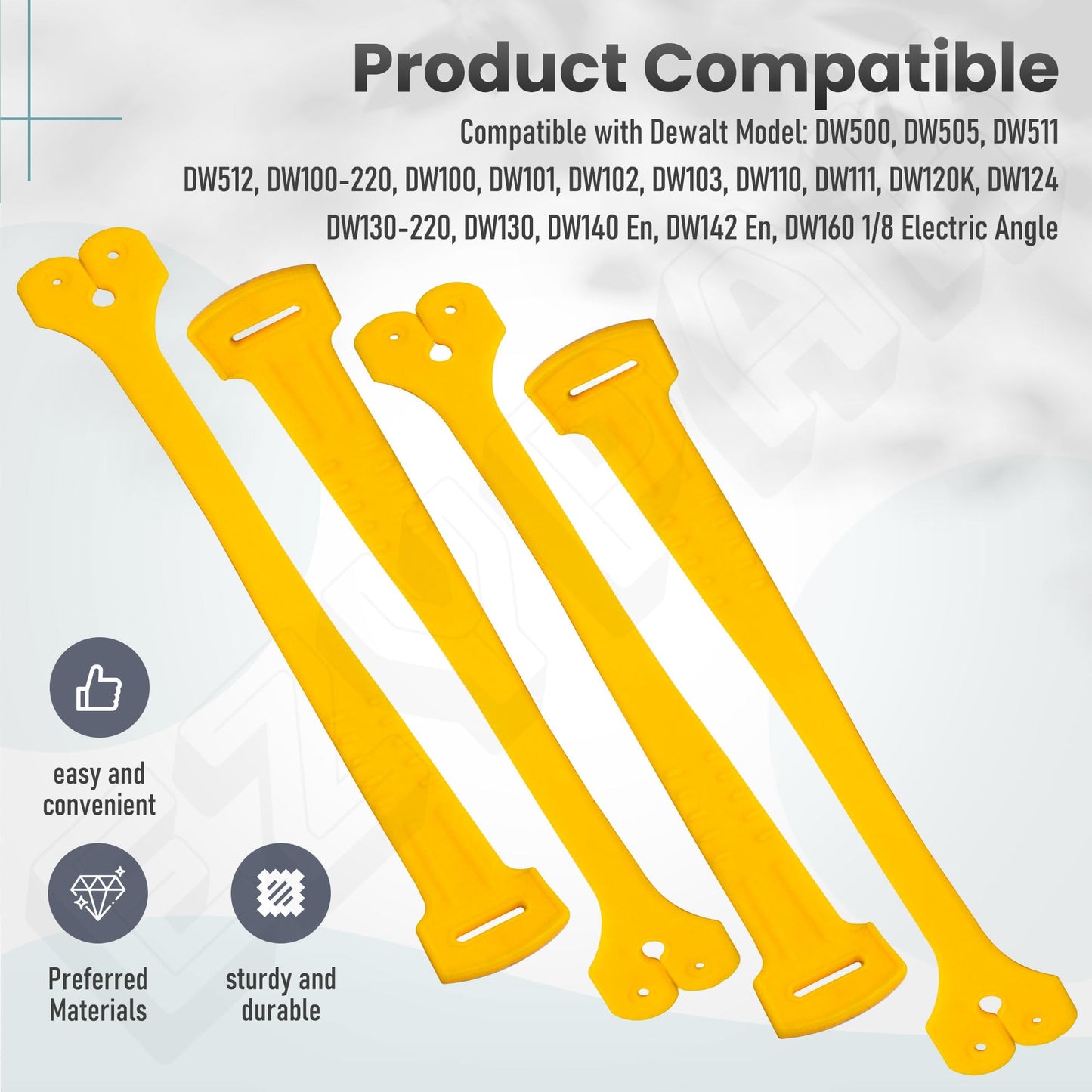 EZYPAK 4 Pack 065288-02 Chuck Key Holder for D-ewalt DW500, DW505, DW505, DW511, DW512, DW100-220, DW100, DW101, Also Compatible with Black & Decker 5072 W, 5075, 27205