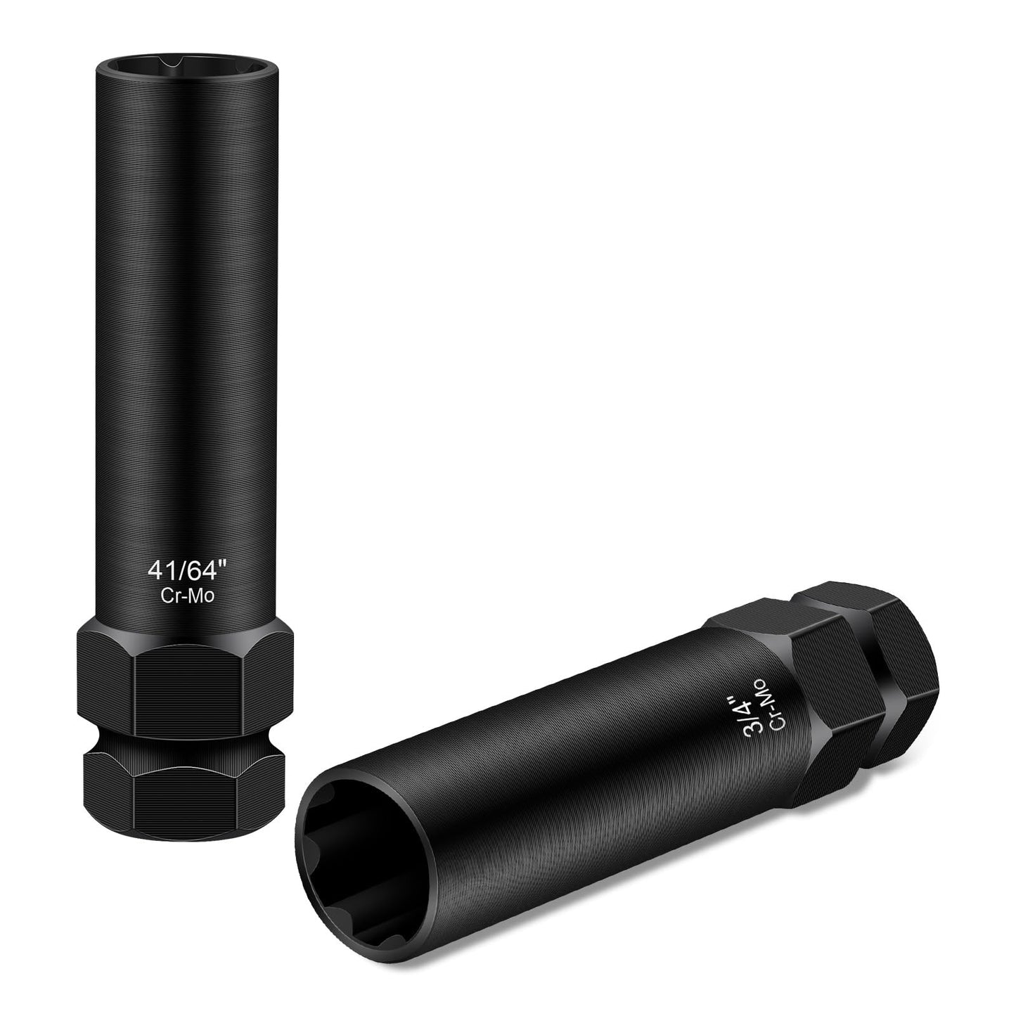 REBRA 6 Spline & 7 Spline Lug Nut Socket Set, Spline Lug Nut Lock Key, Locking Wheel Lug Nut Removal Tool for Easy Installation and Removal of Lug Nuts on Aftermarket Wheels (2-Pieces)