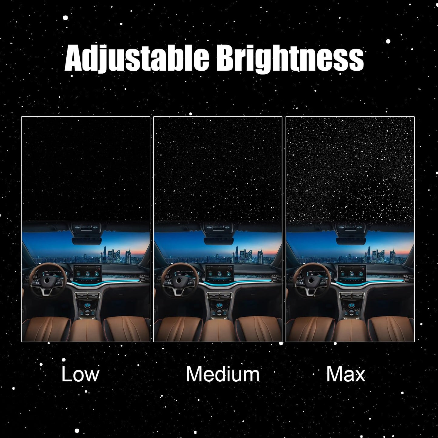 Car Star Projector with Air Freshener, Ceiling Ambient Light with 6 Scents, Auto On/Off, Vent Clip Accent Light with Diffuser(Saturn)