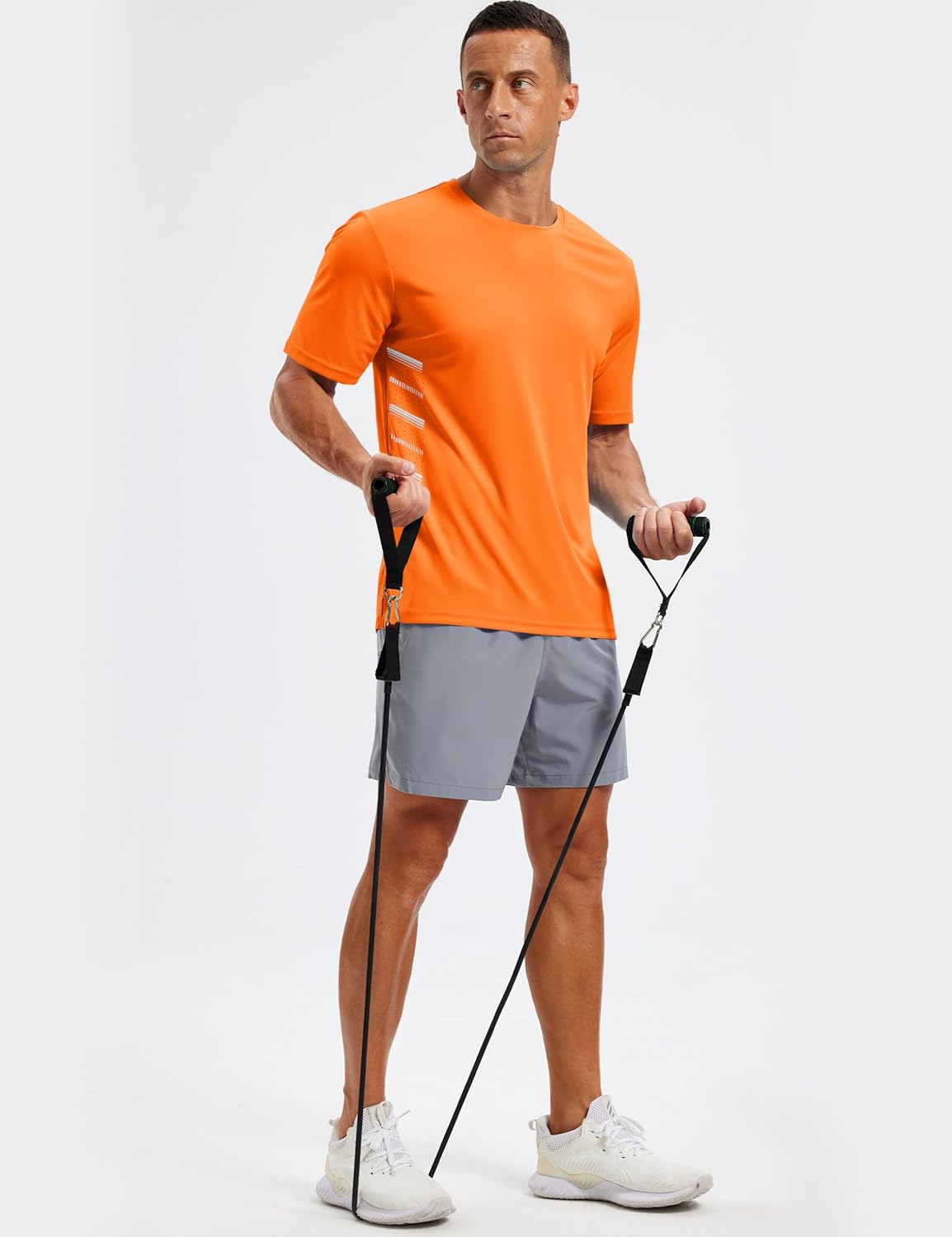 TACVASEN Men's Athletic Workout Shirt - Dry Fit Running Rash Guard | UPF 50+ Breathable T-Shirt