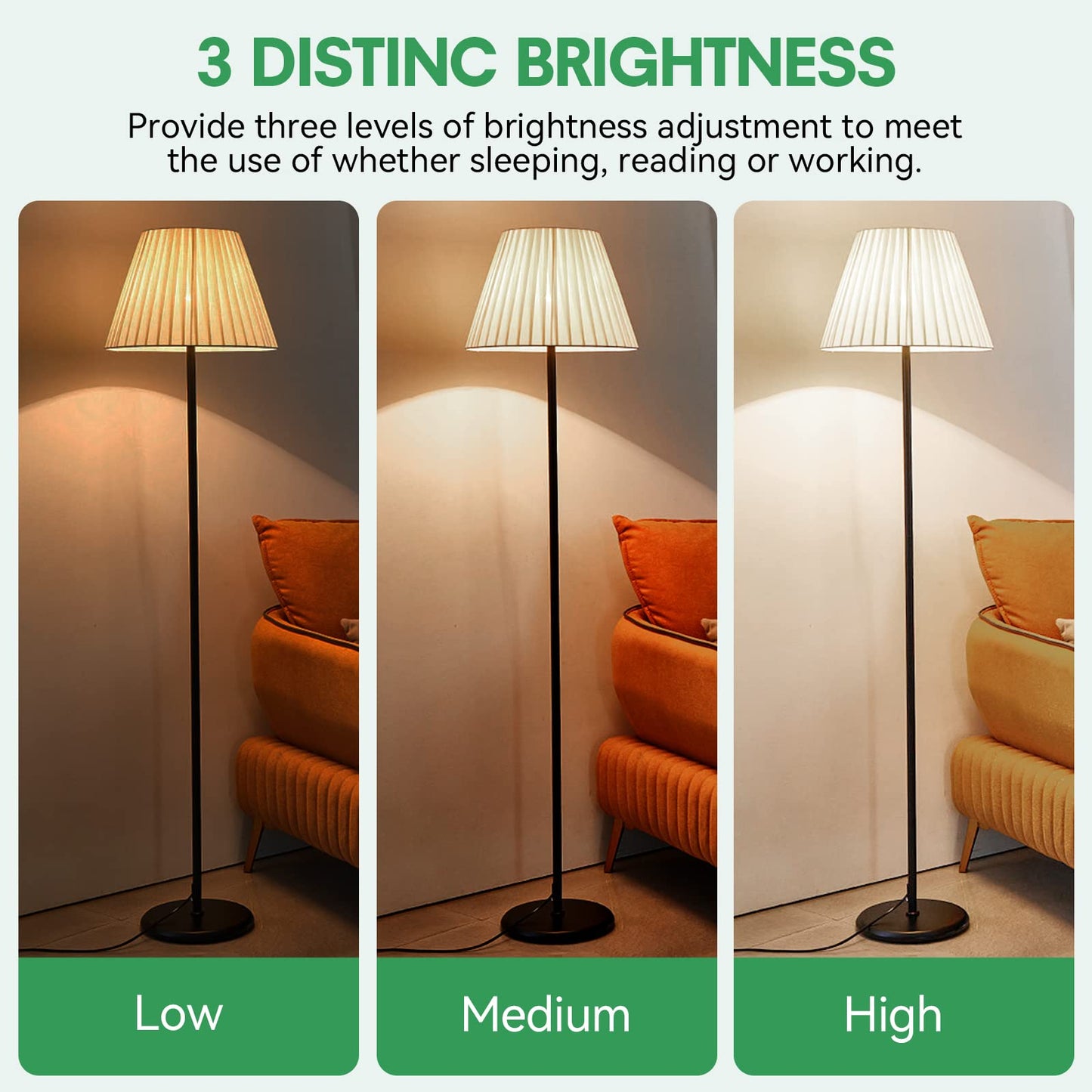 TJBB 6-Pack 3 Way Light Bulbs Soft White 3000K 50 100 150 Watt Equivalent, Perfect for Reading, Standard A19 Indoor Led Bulb, 5/10/15 Watt Energy Efficient Bulb