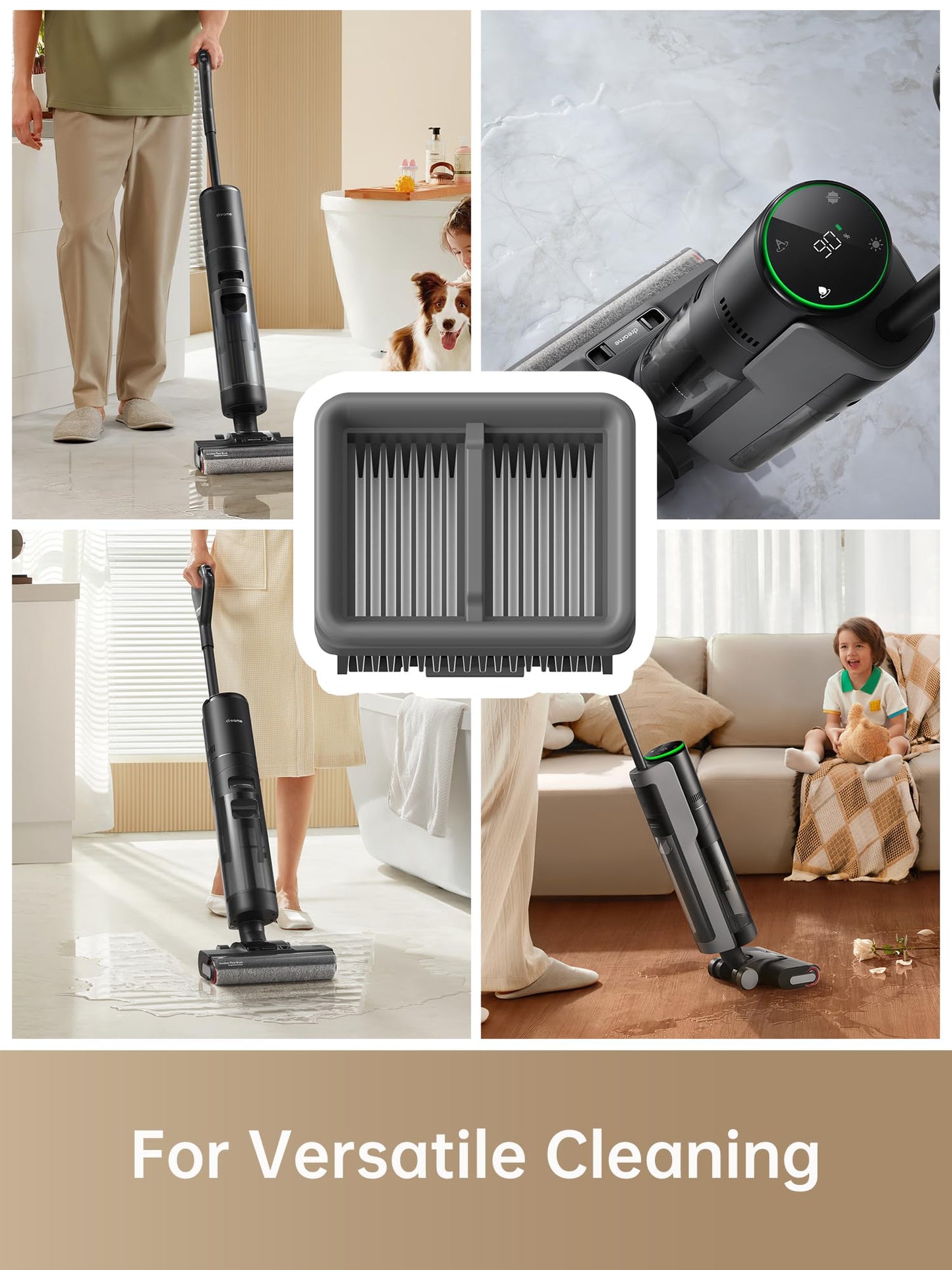 dreame Wet Dry Vacuum Cleaner Replacement HEPA Filter, Only Compatible with G10 Pro, G10 Combo, H12S, H12 Pro, H12 Dual, H12 Pro FlexReach, H13 Pro