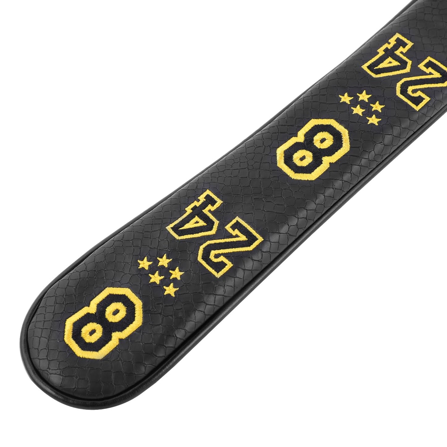 SHABIER PU Leather Waterproof Golf Alignment Stick Cover Club Protector Holds Sticks (Yellow No.824)