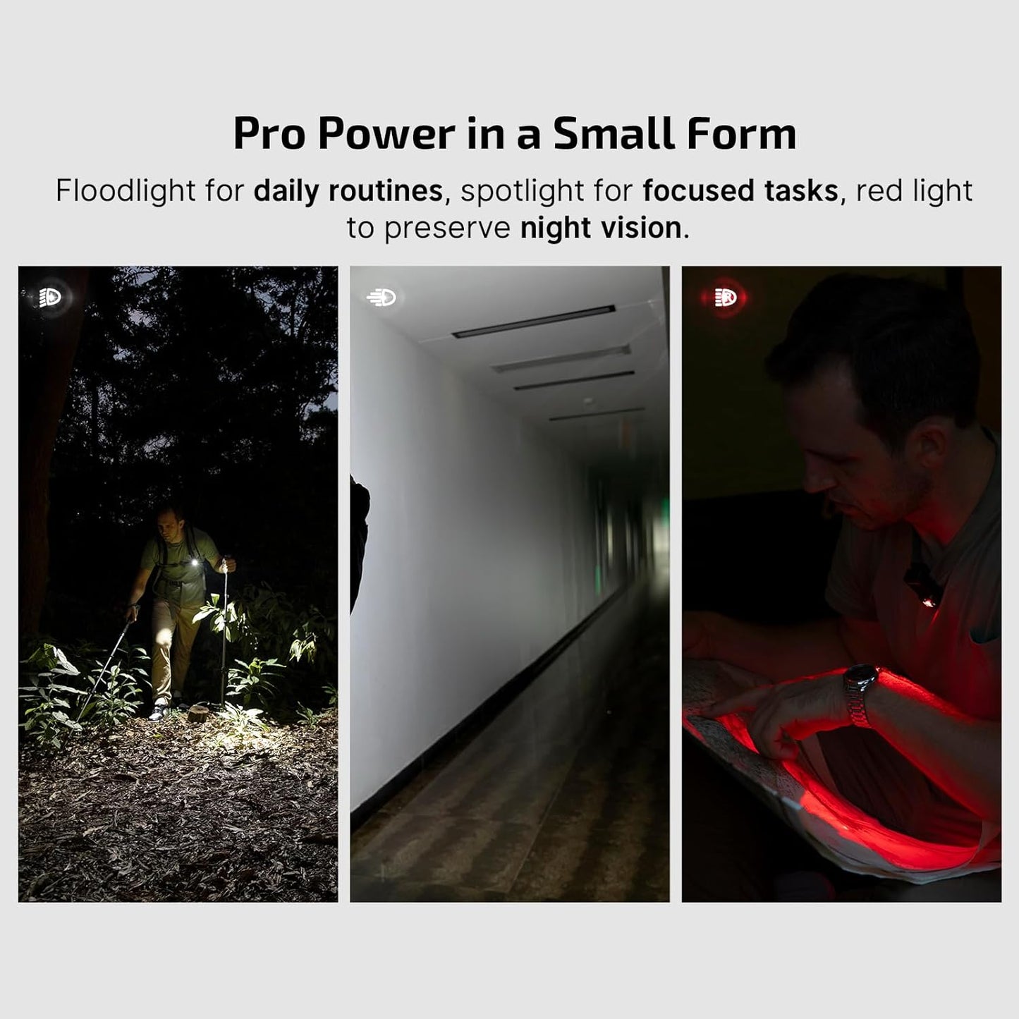 OLIGHT Oclip Pro Rechargeable EDC Flashlight - 500 Lumens, Magnetic Clip-On Light for Outdoor & Indoor Use