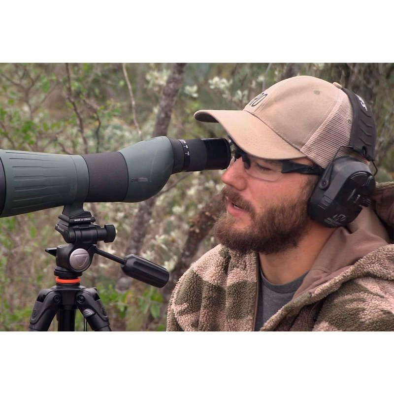 WALKER'S Ultimate Power Muff - Noise Reducing 26dB NRR Hunting Gun Range Shooting Ear Protection Black Electronic Earmuffs with AFT, 2 AAA Batteries Included
