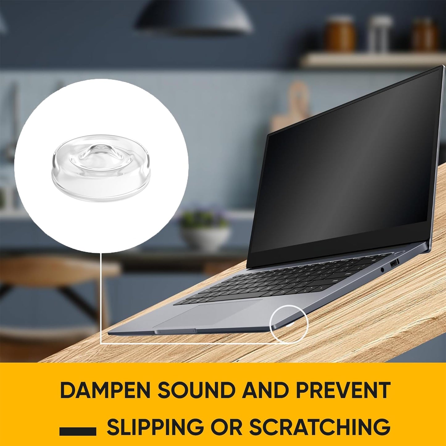 74 Clear Silicone Bumpers & Wall Protectors – 5‑Shape Self‑Adhesive Pads for Cabinets, Doors, Drawers & Furniture – Noise Dampening & Surface Protection by Vellax