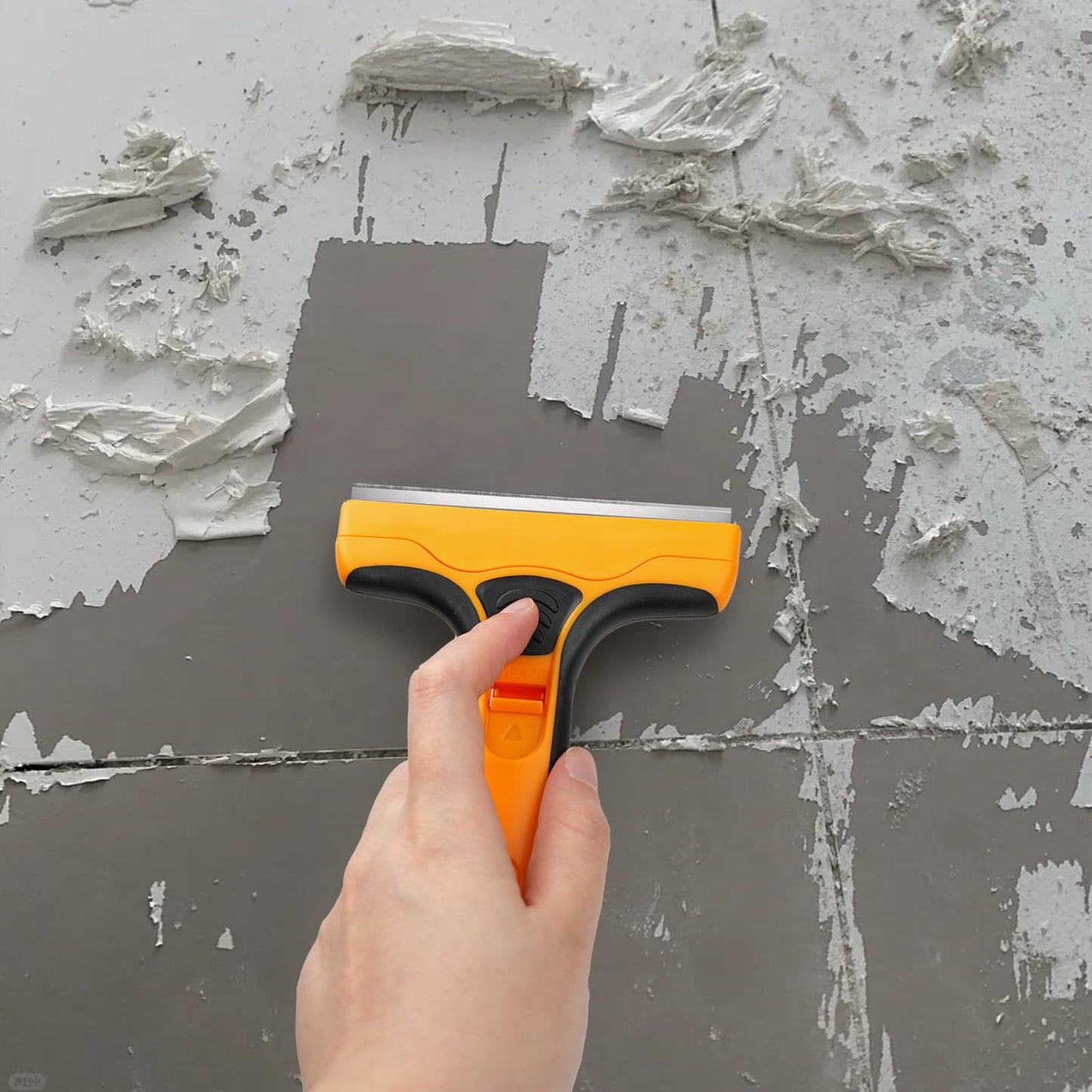 JiangCore Wide Razor Blade Scraper Tool – 4" Scraper Tool with 15 Extra Replacement SK5 Blades,Glass Cleaner for Stove Tops, Windows, Paint Removal and Adhesive Residues