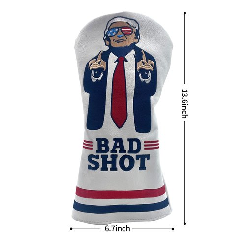 Funny Golf Head Covers Trump Bad Shot Driver Fairway Wood Putter Headcover