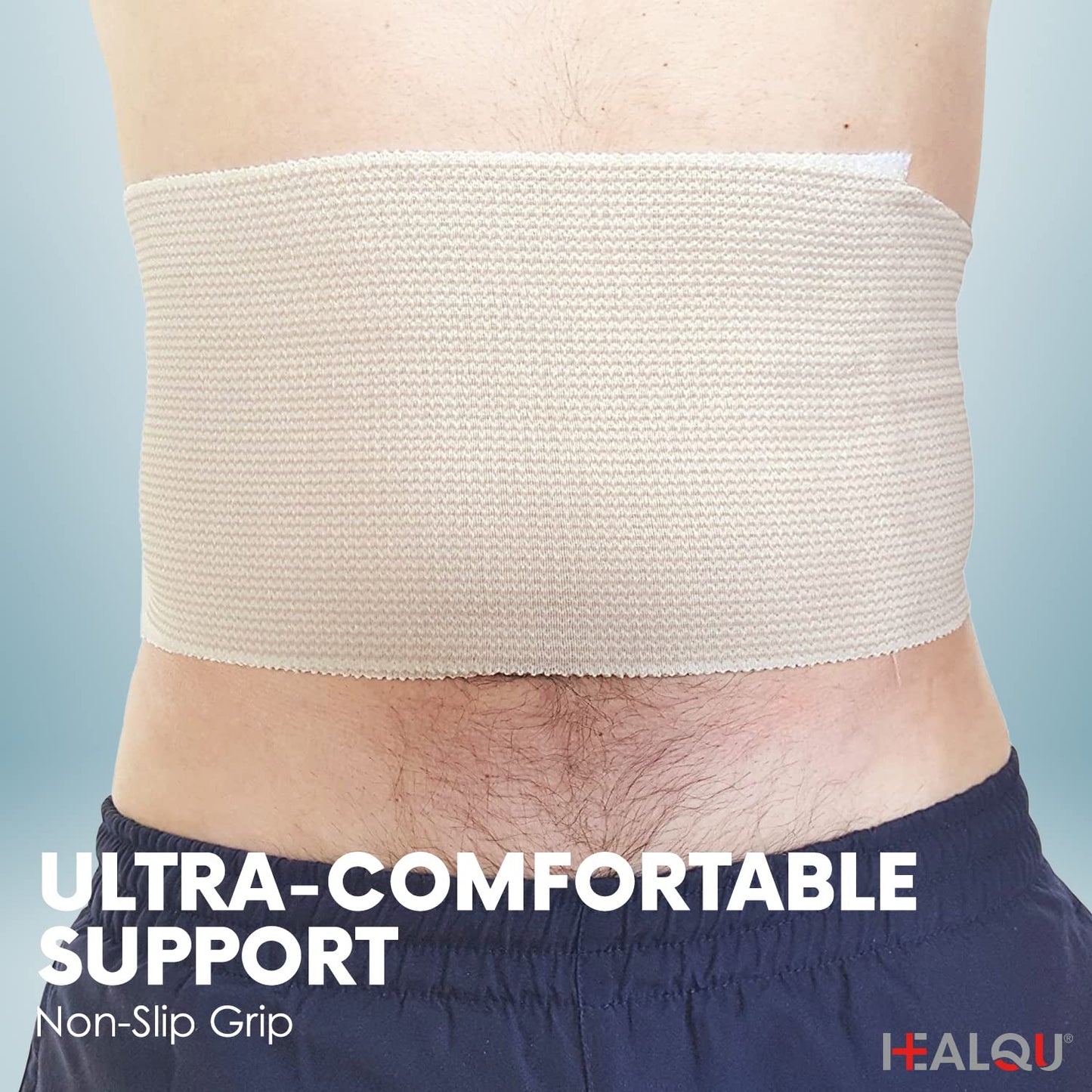 HEALQU Premium Elastic Bandage - Self-Closure Compression Wrap for Legs, Knees, Ankles, Wrists, Elbows, Shoulders - 6 Inch by 5 Yards, Box of 10 Rolls Athletic Stretchable Bandage Wrap