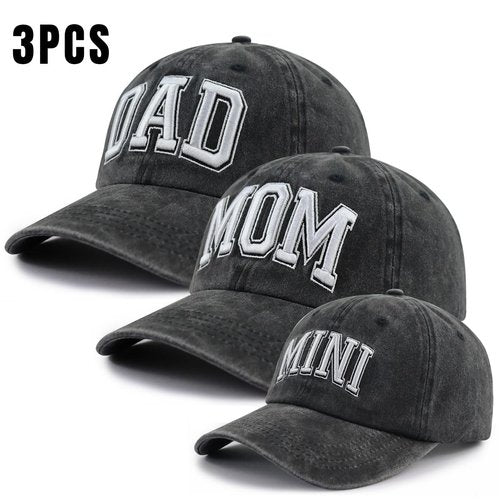 Dad Mom and Baby Matching Outfits Baseball Cap, Funny Father Mother Son Matching Outfits Hat, for Men Women Daughter Kids Children