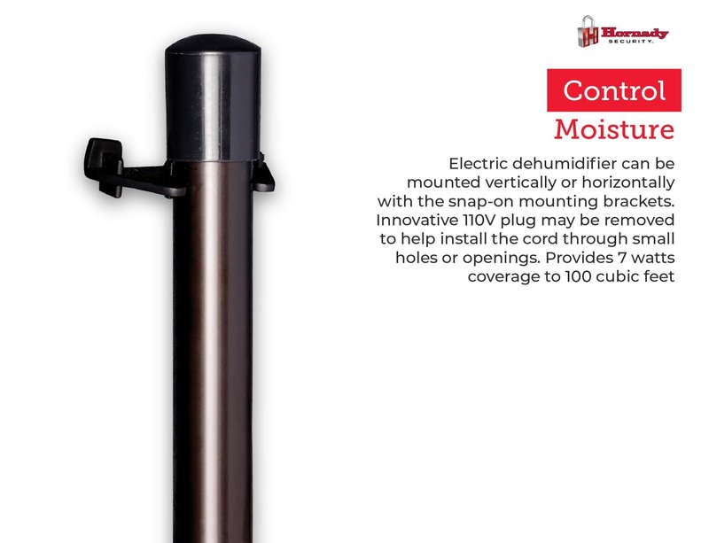 Hornady 95903 Electronic Gun Safe Dehumidifier Rod (12"),Black