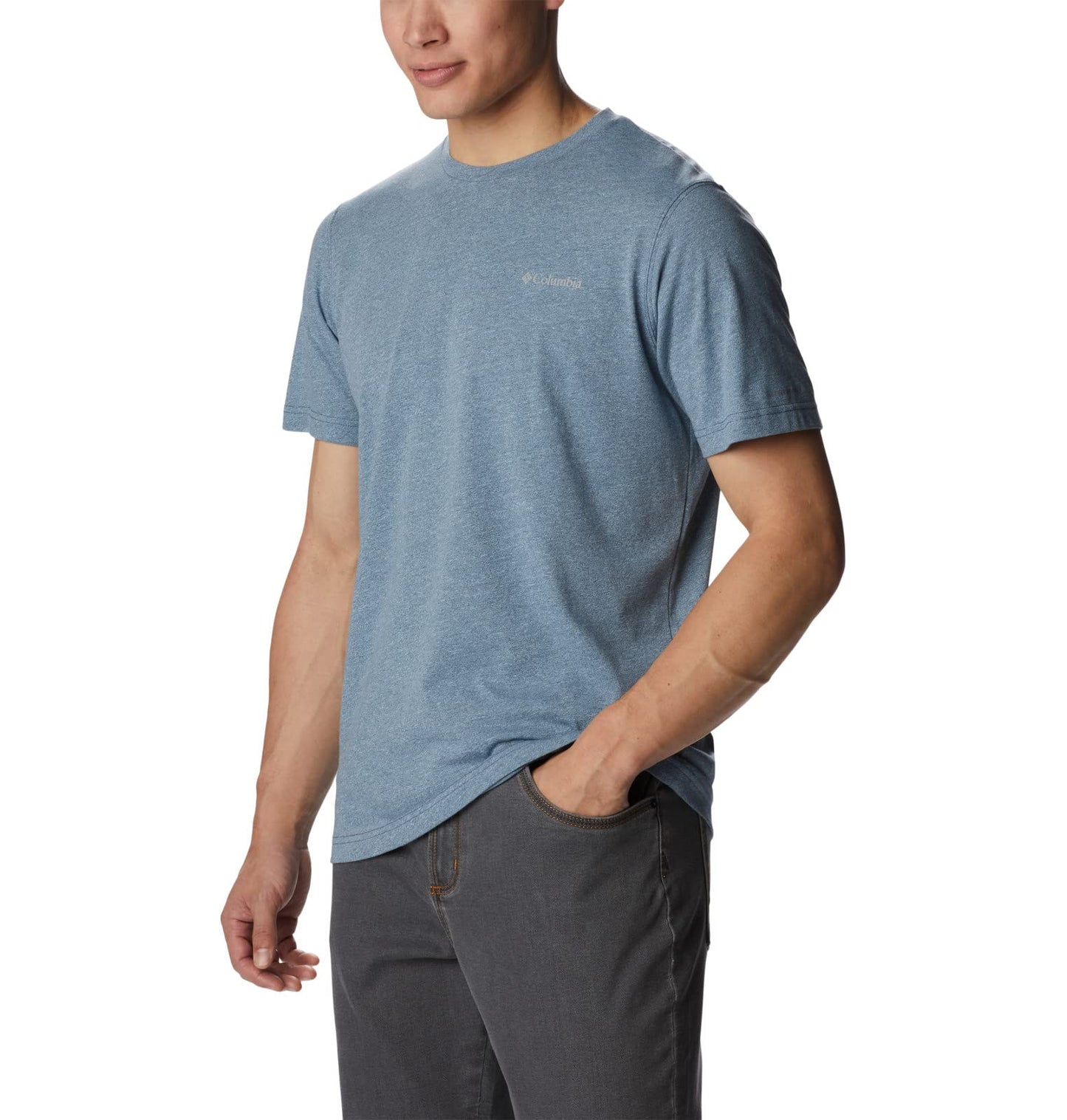 Columbia Men's Thistletown Hills Short Sleeve, Dark Mountain/Sky Blue, XX-Large