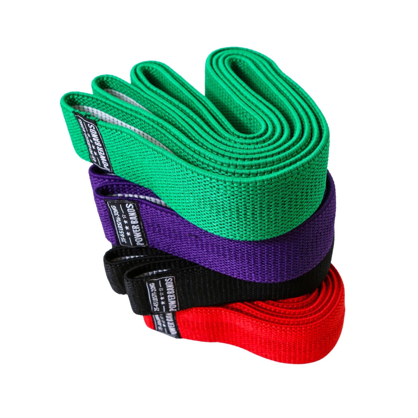 Resistance Bands for Working Out, Fabric Exercise Bands Set of 4, Long Elastic Bands for Exercise with Workout Guide and Carry Bag, Fitness Bands for Strength Training, Yoga, Pilates, Home Workout