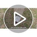 Lifeswell 18" Ground Anchors Kit (4 Pack) Heavy Duty Lawn & Shed Safety Anchor