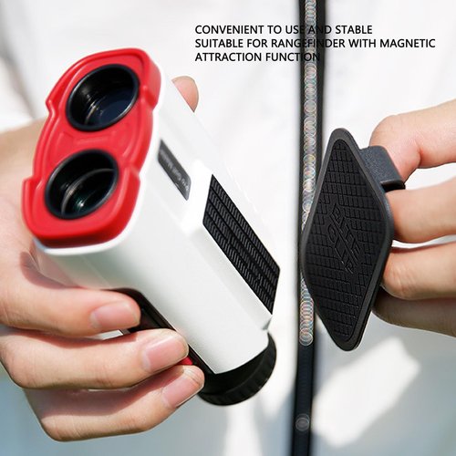POENVFPO Golf Rangefinder Belt Clip, Lightweight Secure Snap-On Metal Attachment Magnetic Rangefinder Belt Clamp for Golfers Hunters Outdoor Enthusiasts