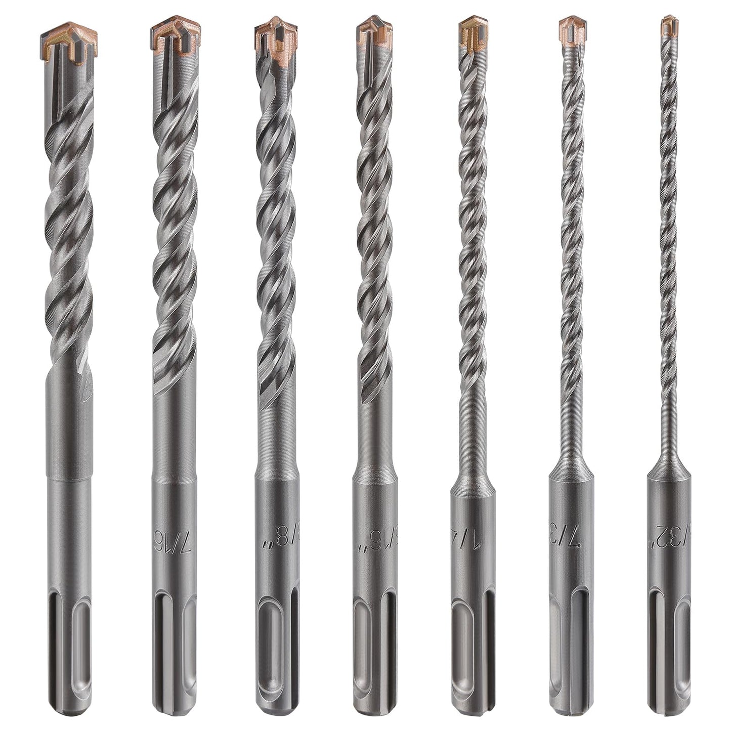Wensilon Concrete Drill Bit 1pcs 3/4" X 10"-8" Cross-Type Double Thread Carbide Material Suitable for Concrete, Brick, Cement Walls, Stone