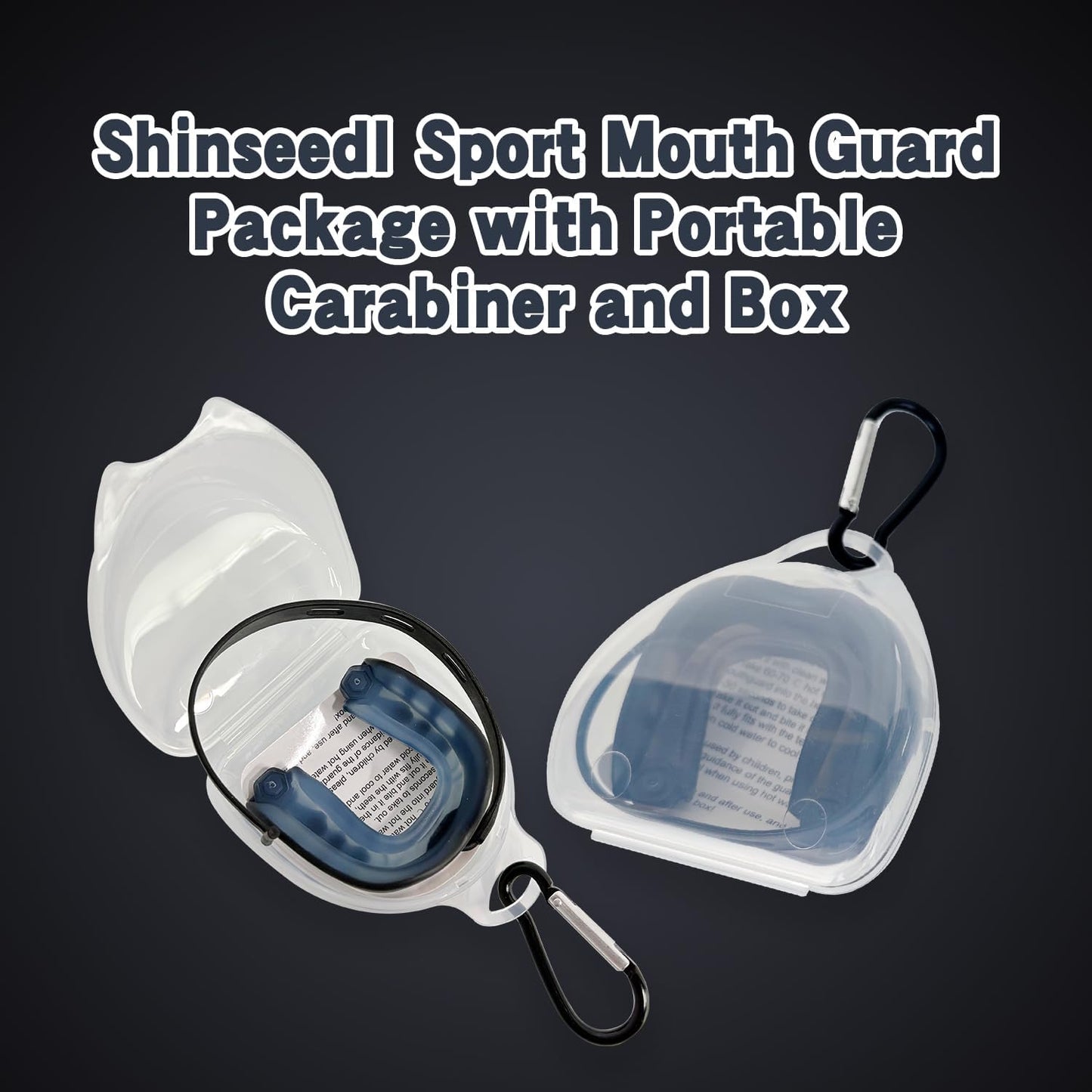 Skiennix Youth Football Mouth Guard - 2 Pack with Strap & Case for Sports | Ideal for Football, Boxing, MMA