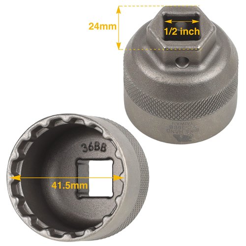BIKE HAND eBike Bottom Bracket 16-Notch Lockring Install Remove Tool - Compatible with Shimano Steps E6000