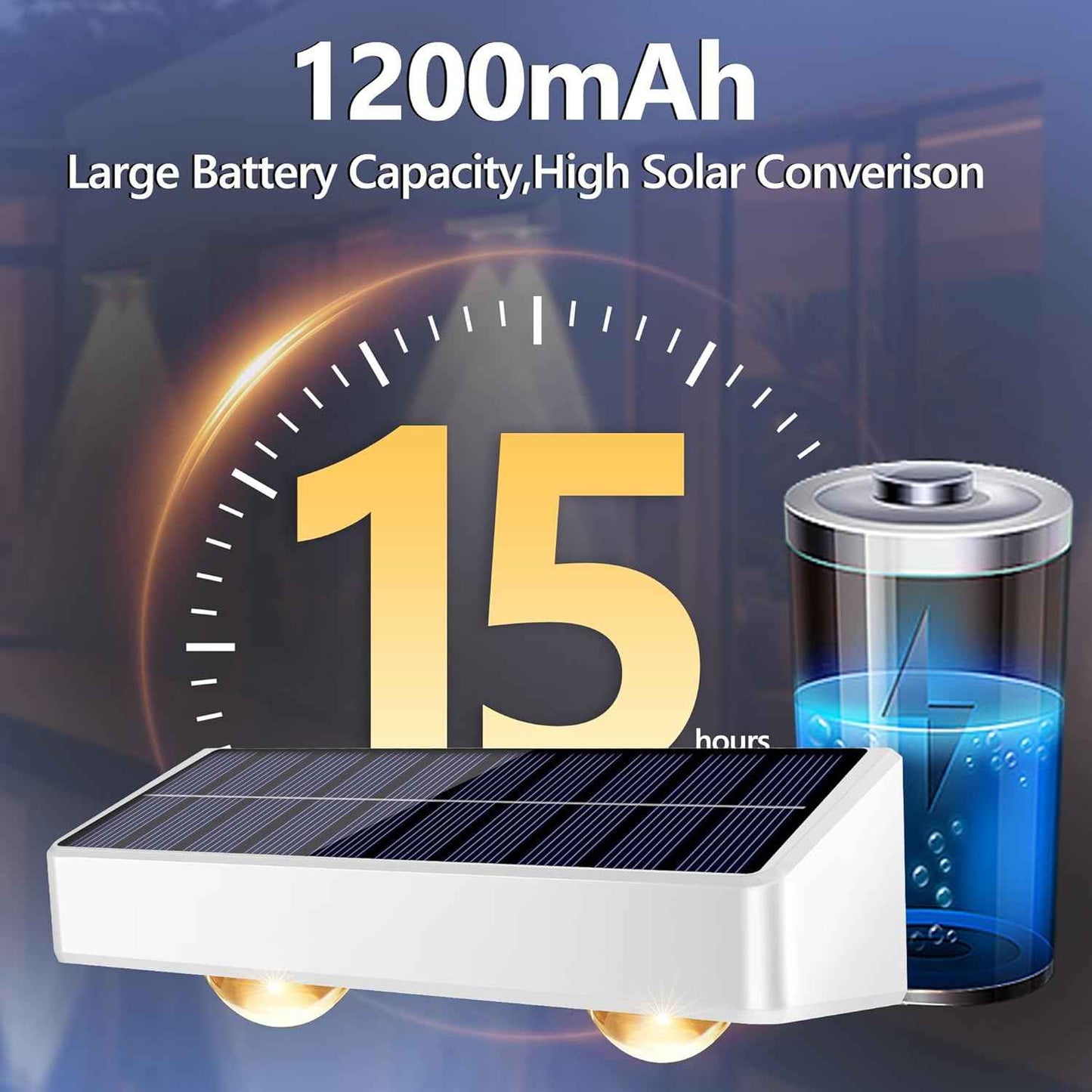Brizled 12-Pack Solar Fence Lights – RGB & White Color-Changing Outdoor Wall Lights, IP65 Waterproof for Decks & Stairs