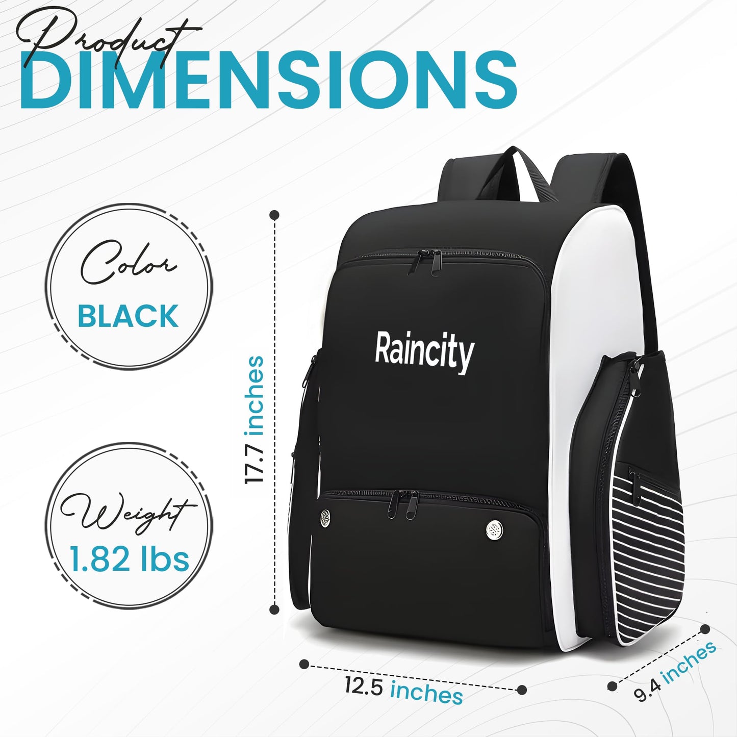 Pickleball Bags for Men & Women, Adjustable Sling Pickleball Backpack, Large Capacity with Shoe Compartment, Paddel Bag Fits 2-4 Paddles & Accessories