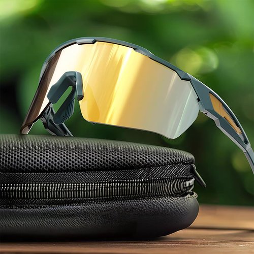 Karsaer Sports Sunglasses for Men and Women, TR90 Frame Half Rim Glasses for Running Cycling Driving Golf UV Protection
