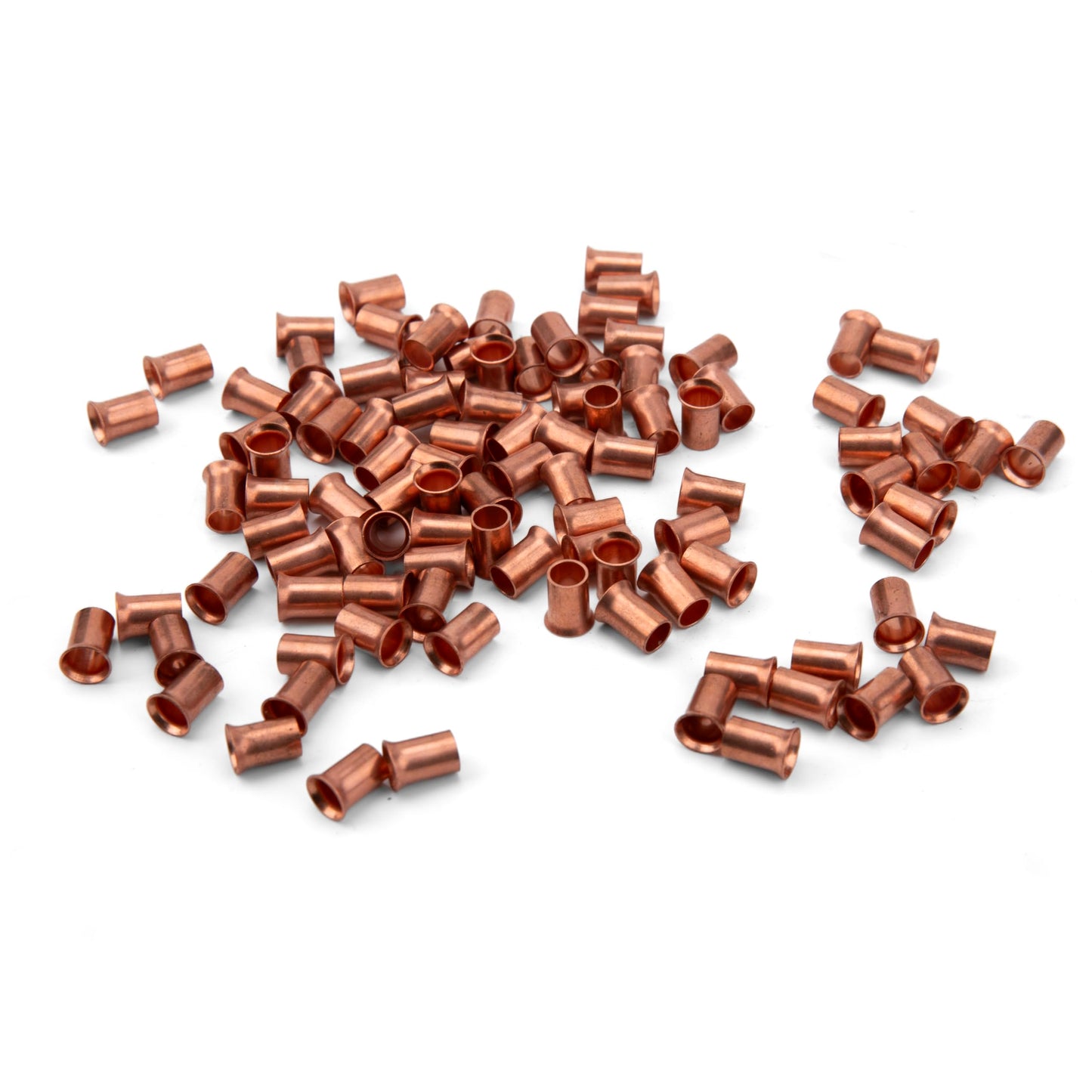 Copper Crimp Sleeve Wire Connectors, 18-10 AWG Wire Range, Pack of 100