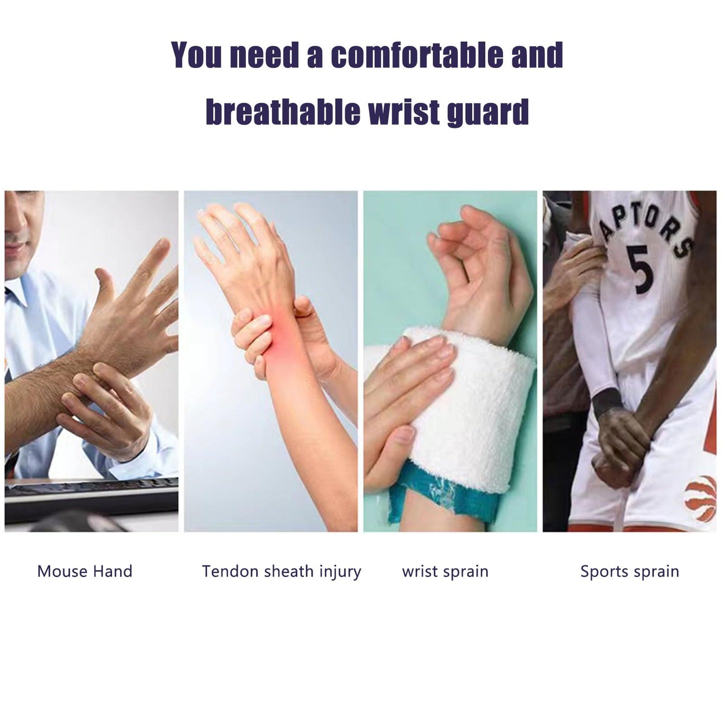GELAIMAR Thumb Splint with Wrist Brace - Thumb Support Brace for Wrist Hand Thumb Stabilizer Fits Both Right Left Hand for Men and Women