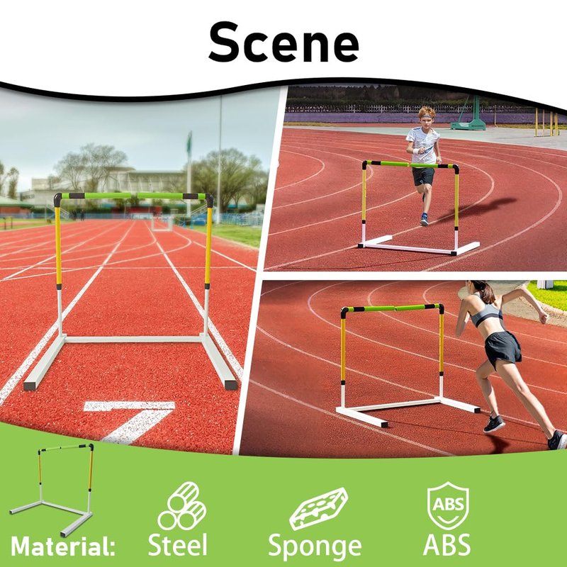 Morimoe Adjustable Height Training Hurdle Newly Upgraded Injury-Reducing Track & Field Hurdles for Athletes & Adults (1)