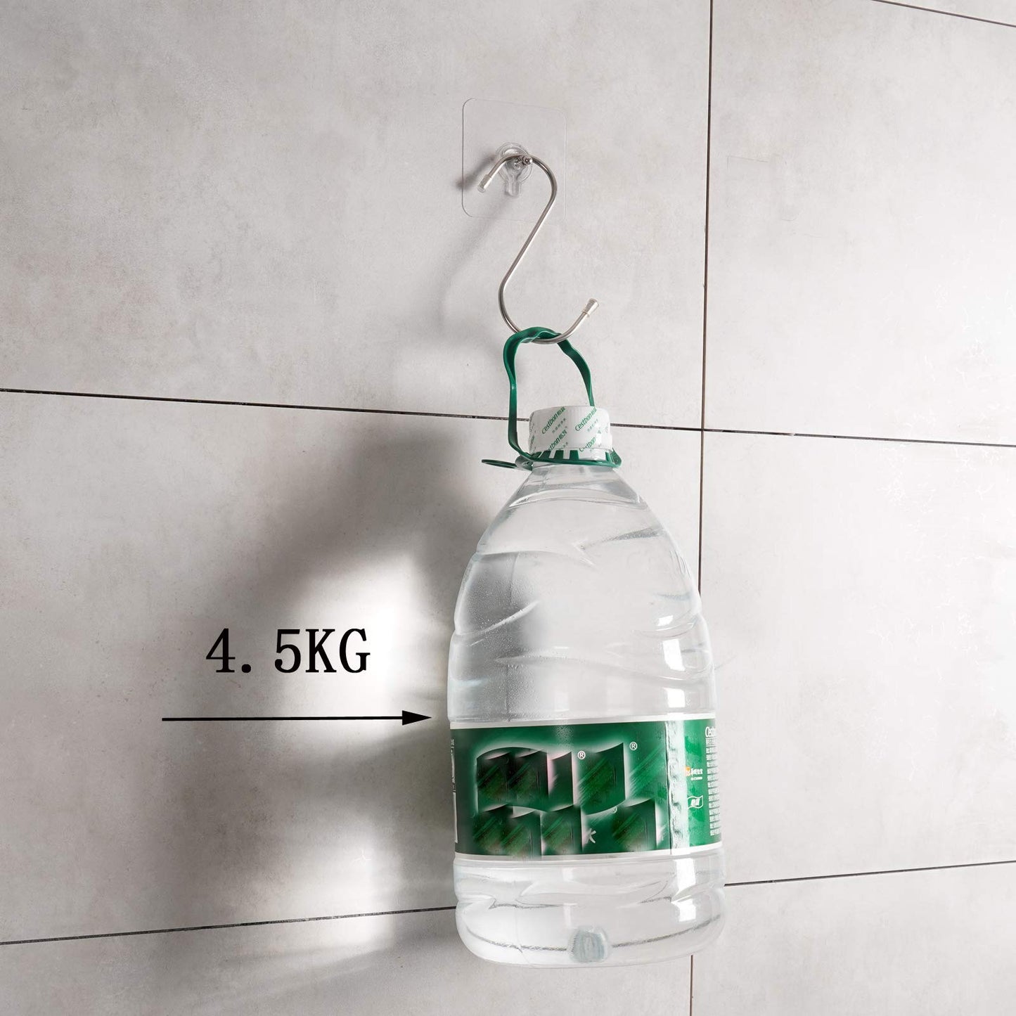 LAJAR 18 Pack Adhesive Wall Screws Hanging Nails, Seamless Screws for Wall Mounting, Nail-Free Stickers for Kitchen, Shower and Bathroom (10mm)