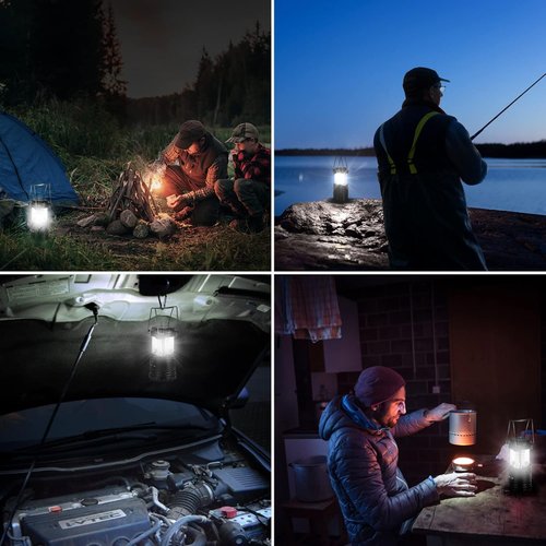 Lepro LED Camping Lantern - Collapsible & IPX4 Water Resistant | Portable Emergency Light for Outdoors