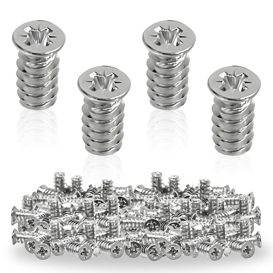 45 Pcs Drawer Rail Euro Screws are Compatible with IKEA 100349, Crosshead Self Tapping Screws
