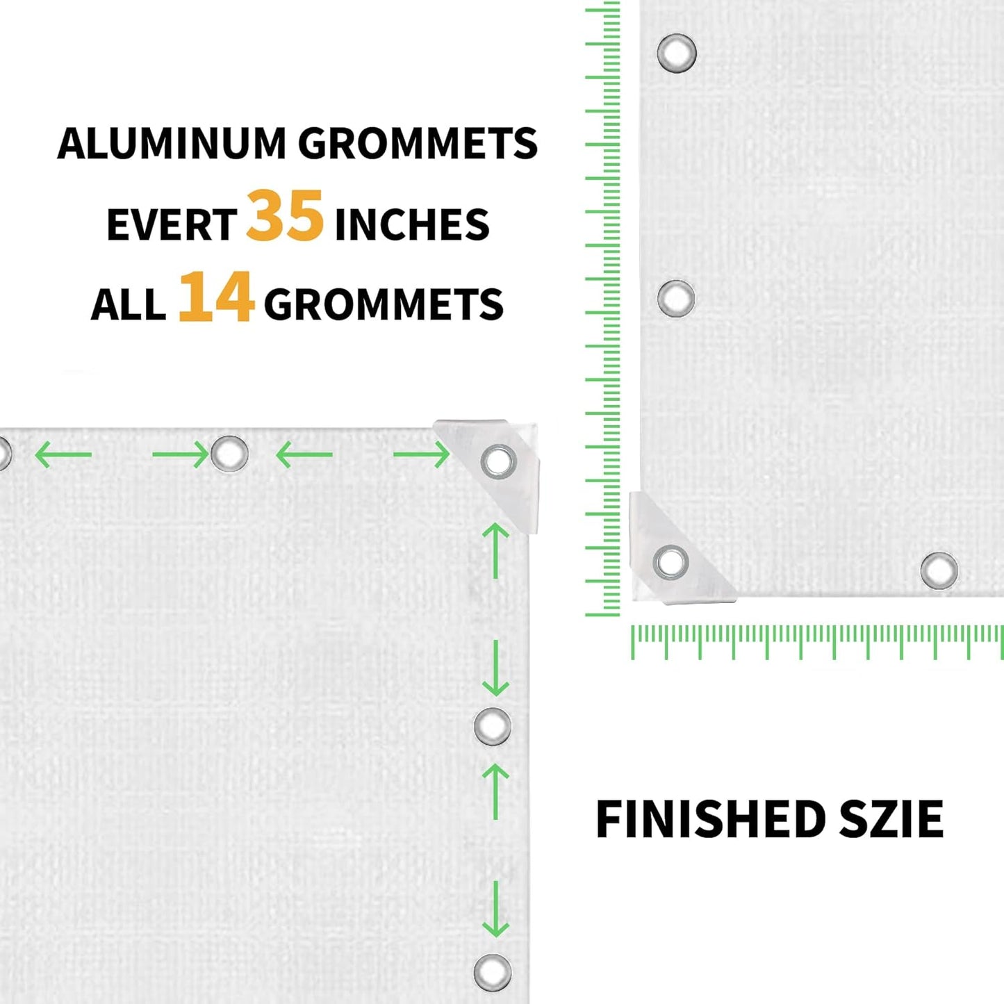 20x30 Feet Waterproof Green Tarp - Heavy-Duty Multipurpose Cover for Outdoor Use